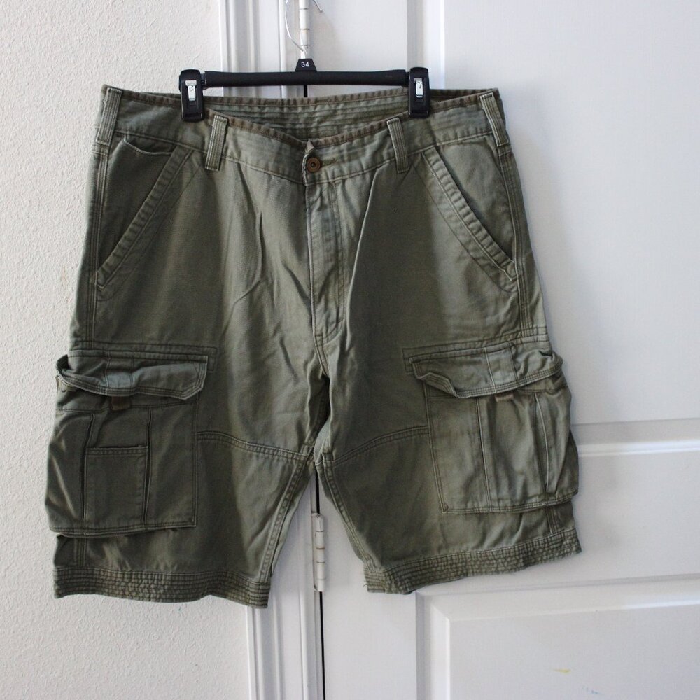 Levis Cargo Shorts Mens Size 36 Outdoor Green